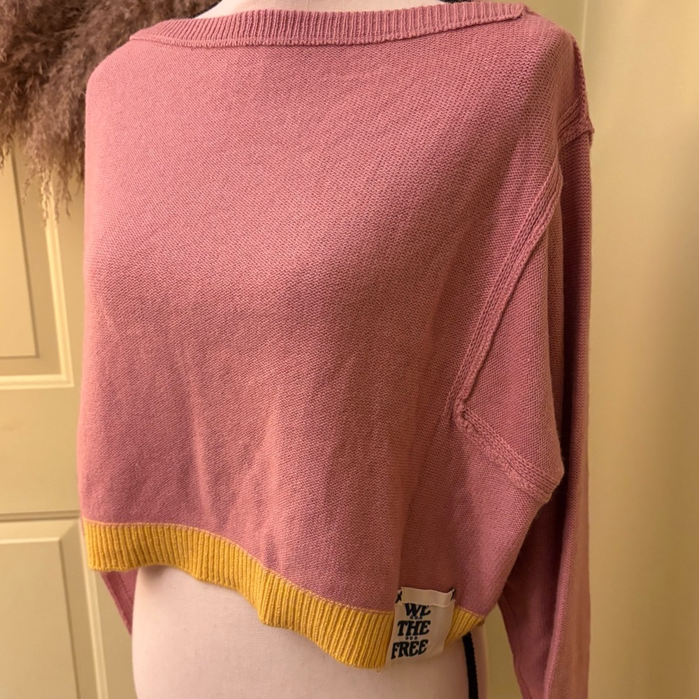 NWT WE THE FREE Into the Blue Pullover size S